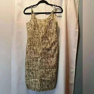 Michael Kors Sheath Dress Multi Brown Size 2